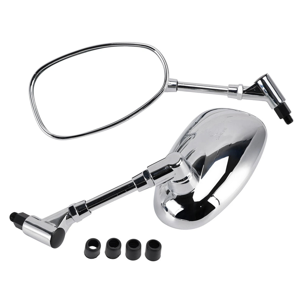 Pair Chrome Mirrors for Suzuki GSX1300 B-King (2008–2012) 10mm
