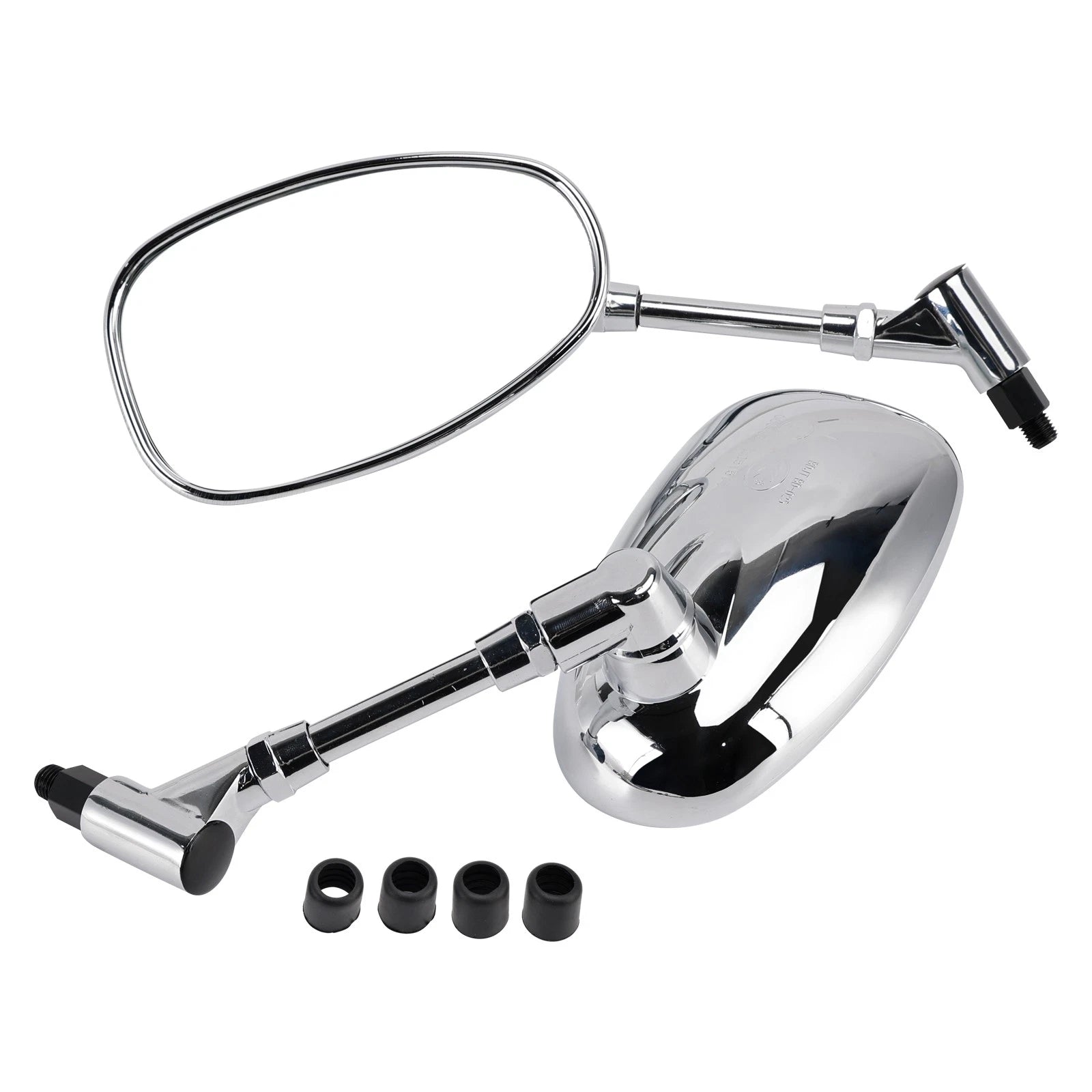Pair Chrome Mirrors for Suzuki GSX1300 B-King (2008–2012) 10mm
