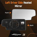 Tow Mirror Glass Lower Convex Left for Chevy Silverado 1500 2500 3500 (2007–2018)