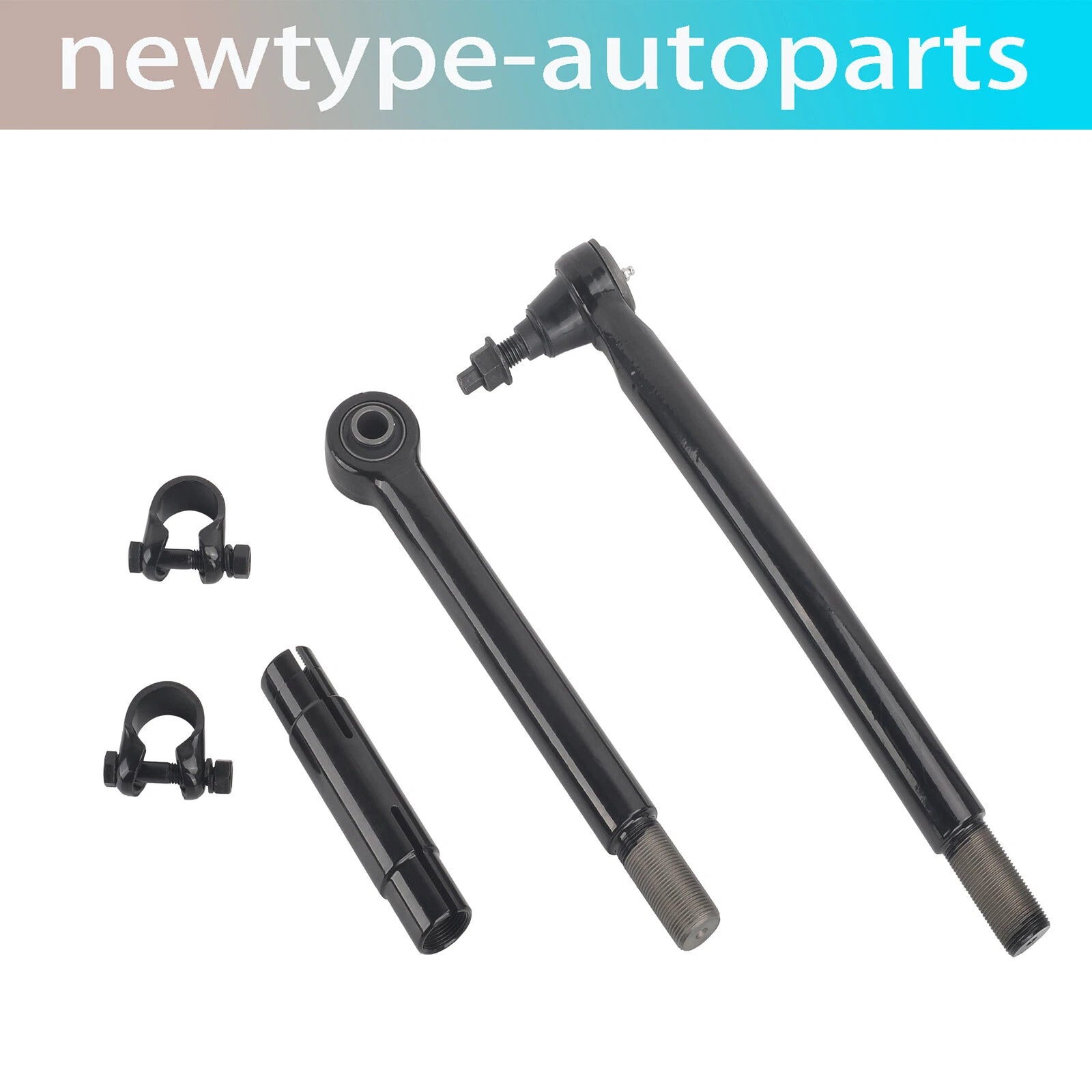 Adjustable Track Bar for Ford F250 F350 (2017–2021) 1.5-8" Lift Black