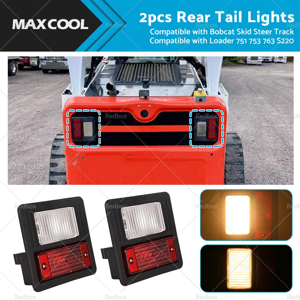 2X Rear Tail Light for Bobcat 751 753 763 S220 (6670284)
