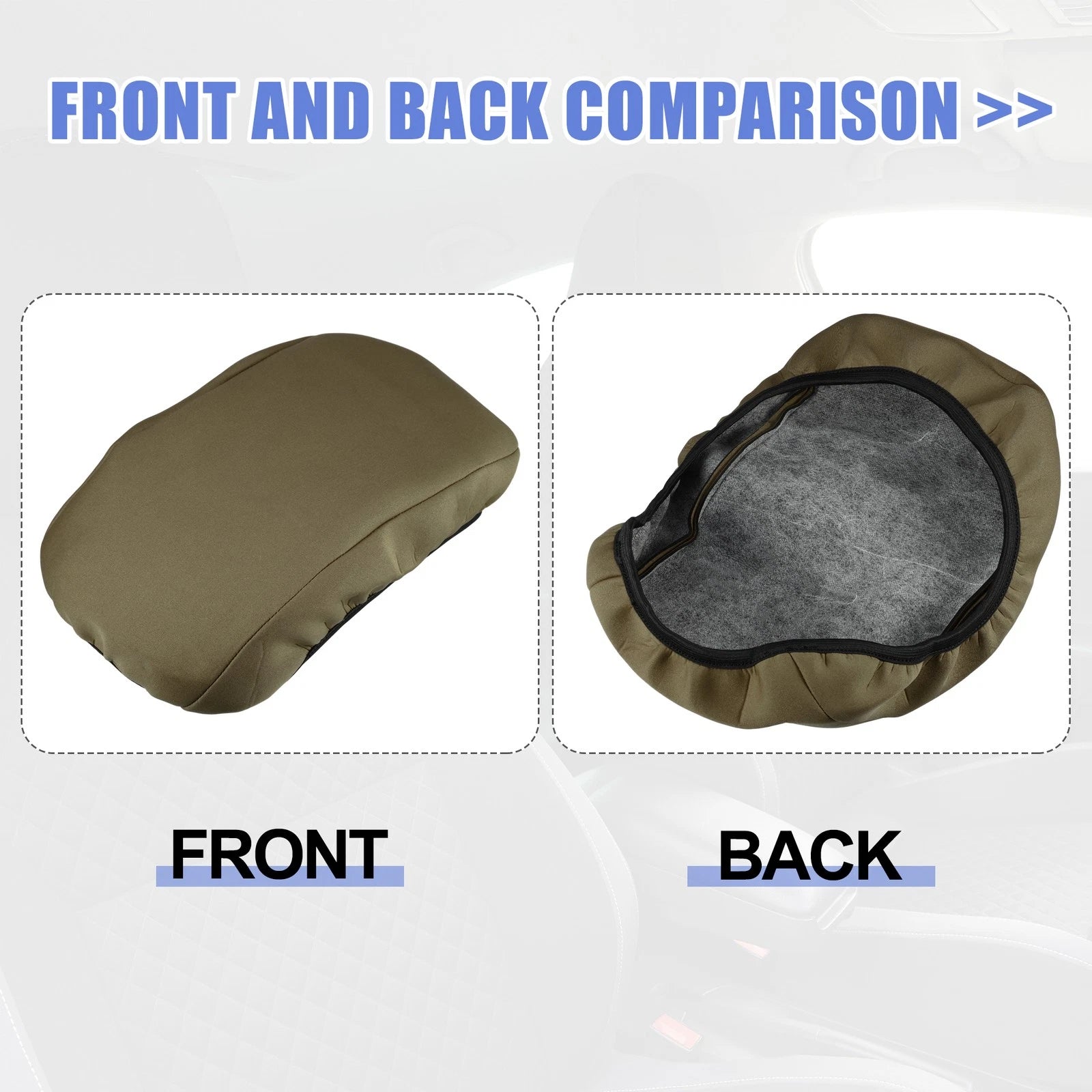 Center Console Armrest Cover for Chevrolet Equinox (2018–2023) Deep Brown 767153487552