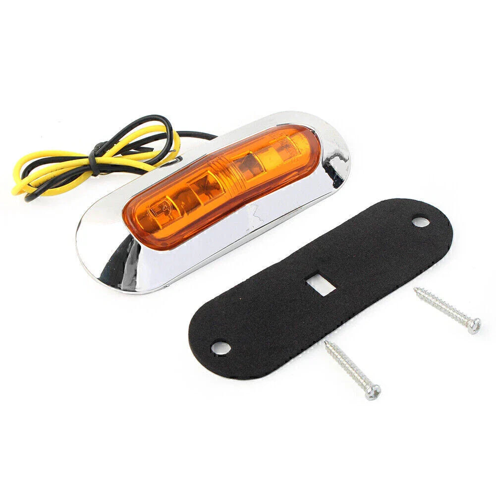 4 x LED Side Clearance Marker Lights for Car Truck Trailer 12V 24V