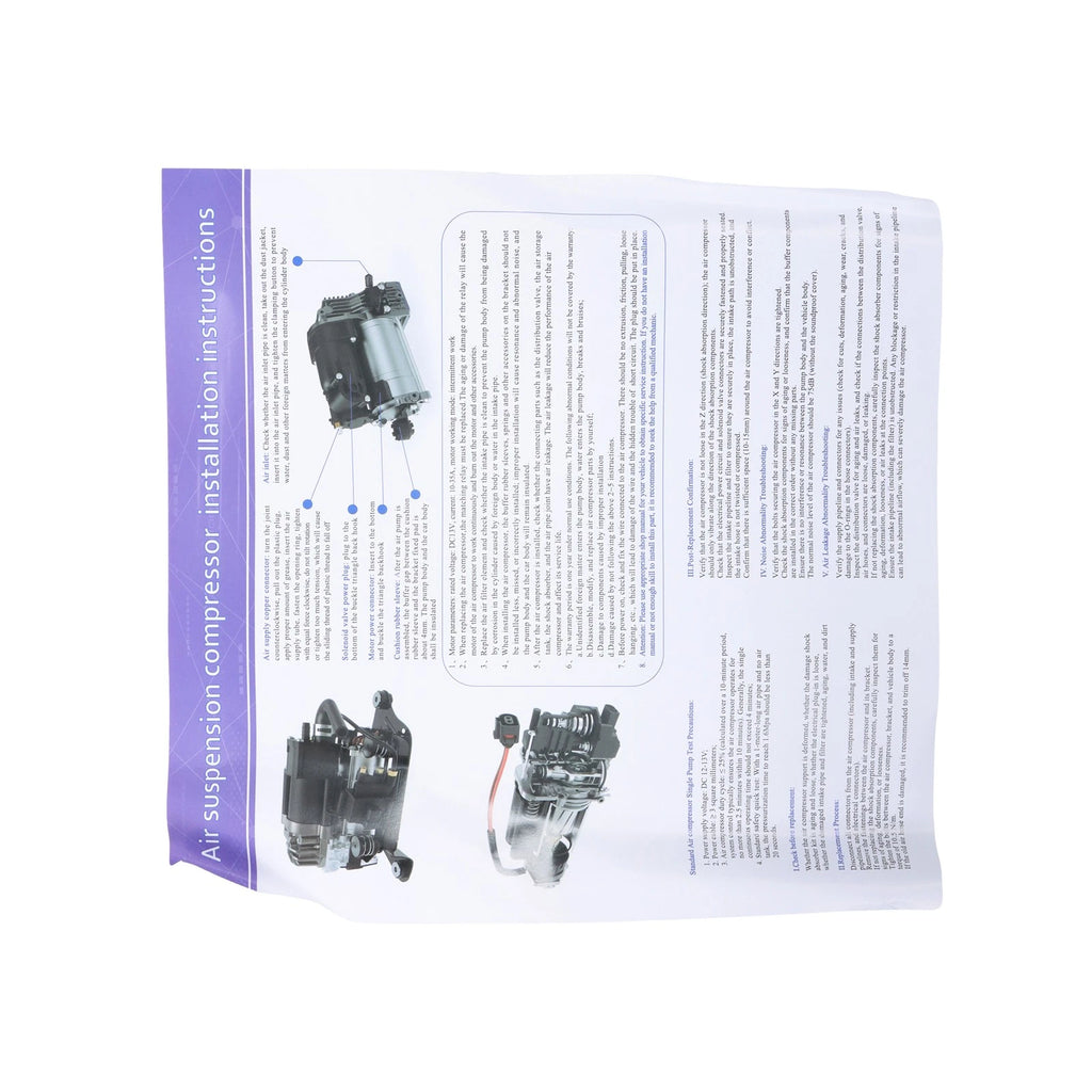 Air Ride Suspension Compressor Pump for Lexus GX 470 & Toyota 4Runner (2003–2009)