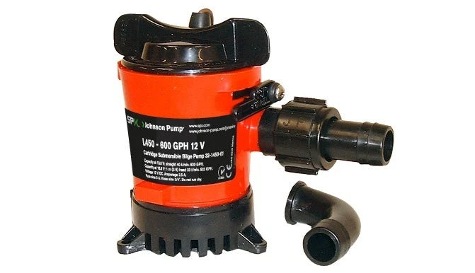 SPX Johnson Submersible Bilge Pump L650 1000GPH 12V (32-1650-01)