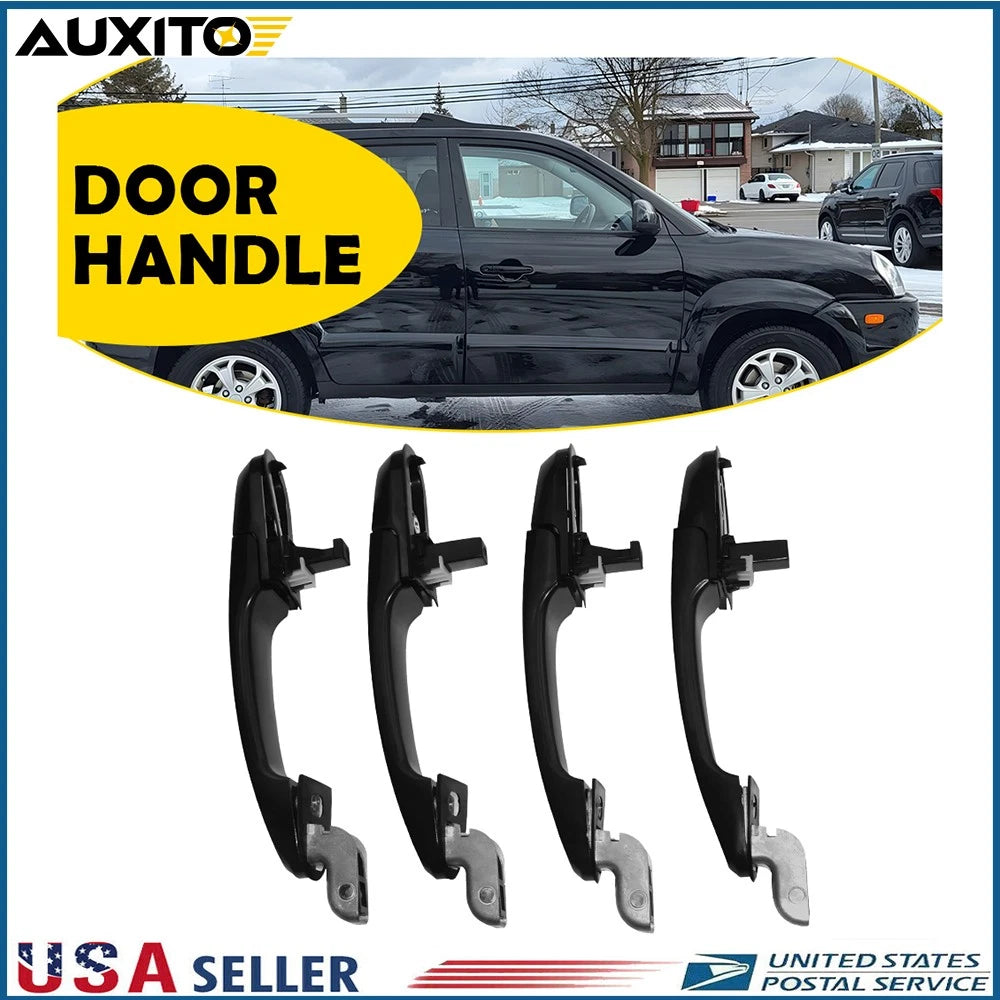 Set of 4 Exterior Door Handles for Hyundai Tucson (2005–2009)
