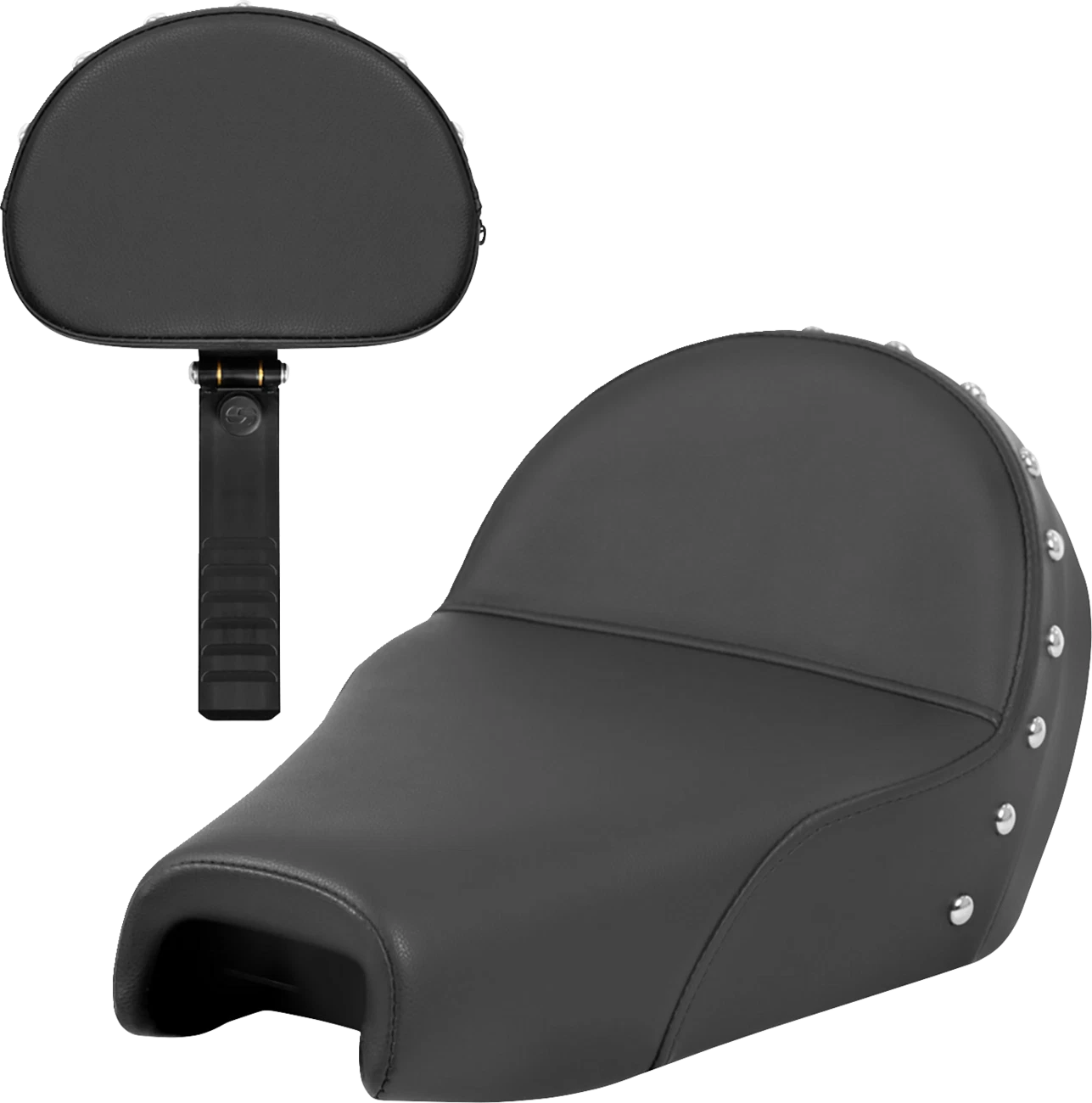 SADDLEMEN Solo Seat for Harley XL (2004–2022) Studded 807-03B-0039