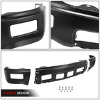 Front Bumper Face Bar for Chevy Silverado 1500 (2014–2015) w/Fog Lamp Cutouts Black