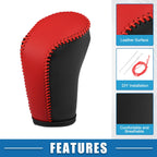 Gear Shifting Knob Cover for Mazda CX-30 (2020–2023) Faux Leather Black Red