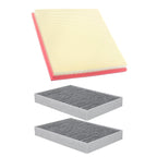Engine Cabin Air Filter Set of 3 for BMW 530i (2017–2018), X6 (2019)