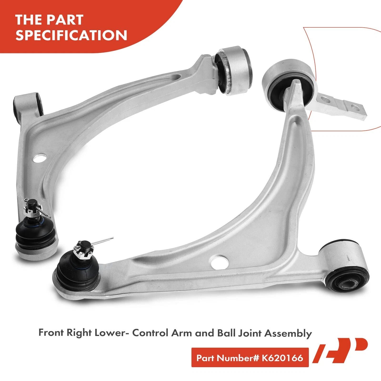 Set of 4 Front Lower Control Arms for Nissan Altima Maxima (2002–2004)