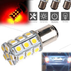 Set of 4 White BA15D 5050 27 SMD LED Interior Light Bulbs for Marine Boat