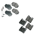 Akebono EURO Front & Rear Ceramic Disc Brake Pad Kit for W202 C220 C280 C36 AMG (1994–2000)