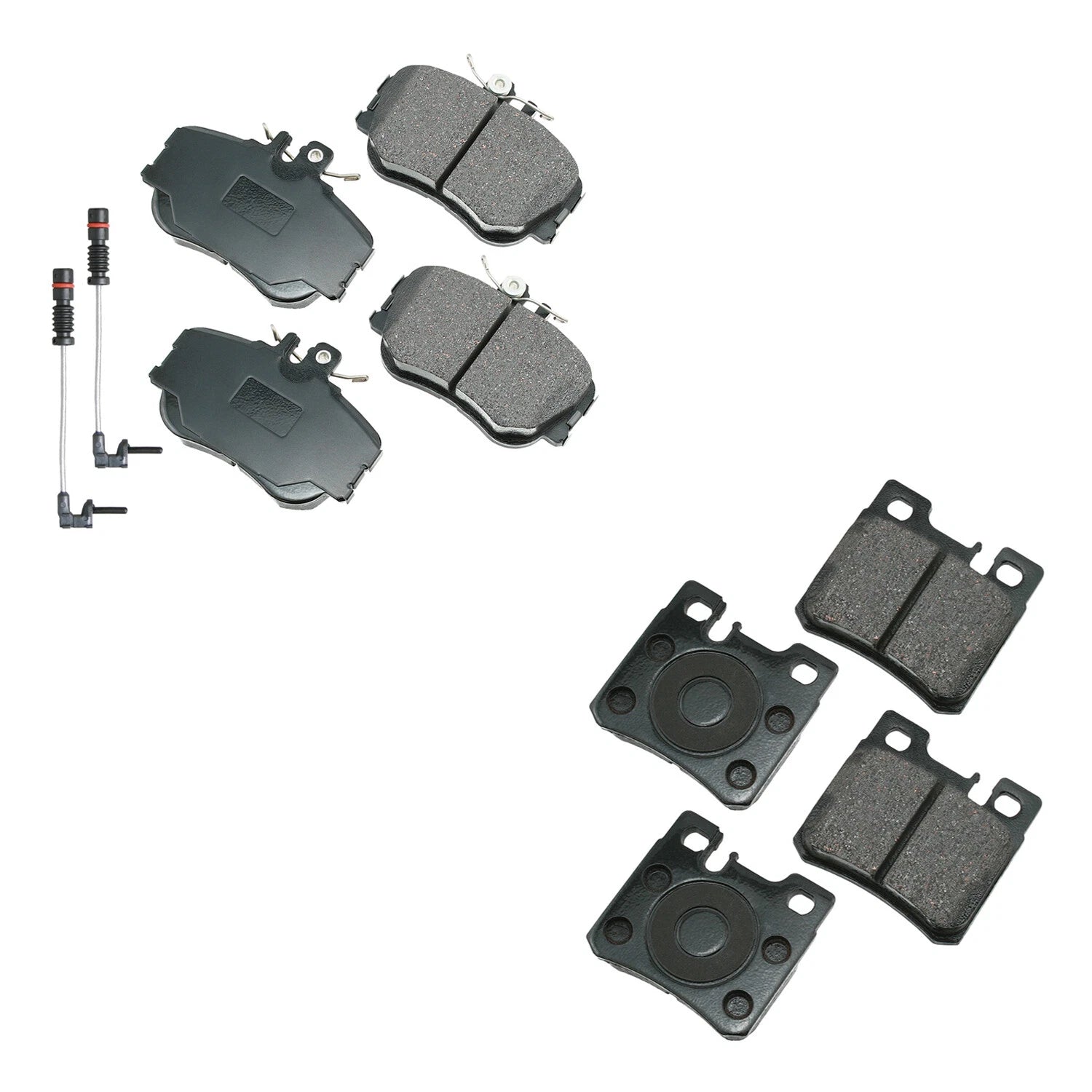 Akebono EURO Front & Rear Ceramic Disc Brake Pad Kit for W202 C220 C280 C36 AMG (1994–2000)