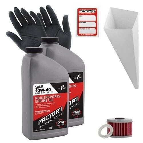 2 Quart Oil Change Kit for Honda CRF250F (2019–2023) 10W-40