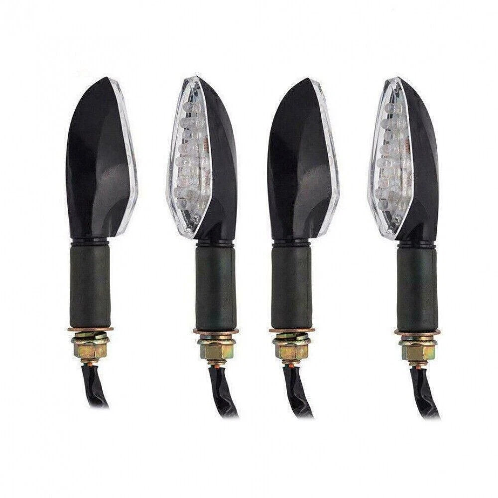 4X Black LED Turn Signal Light Indicators for Kawasaki Z750 Z1000 ER6N ER6F 650R