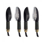 4X Black LED Turn Signal Light Indicators for Kawasaki Z750 Z1000 ER6N ER6F 650R