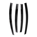 Set of 4 Rain Guards Window Visors for KIA RIO K2 Sedan (2011–2017) Black
