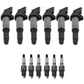 Set of 6 Ignition Coils & Iridium TT Spark Plugs for NSX E46 E53 (1990–2005)