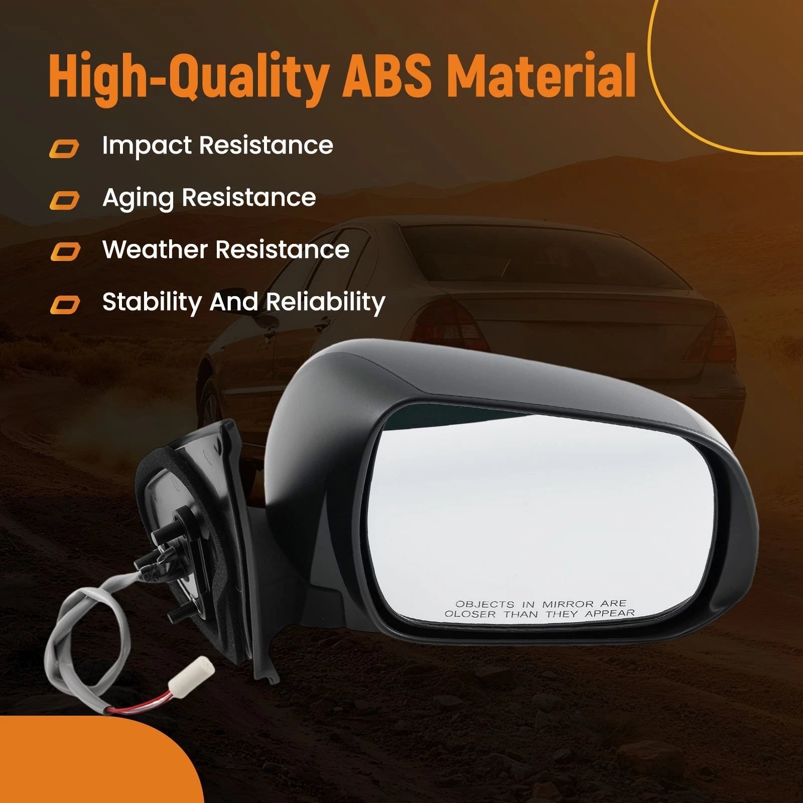 Right Power Side View Mirror for Toyota Tacoma (2012–2015) 8791004201 TO1321282