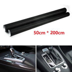 Car Exterior 3D Matt Black Carbon Fiber Vinyl Film Sticker Decal
