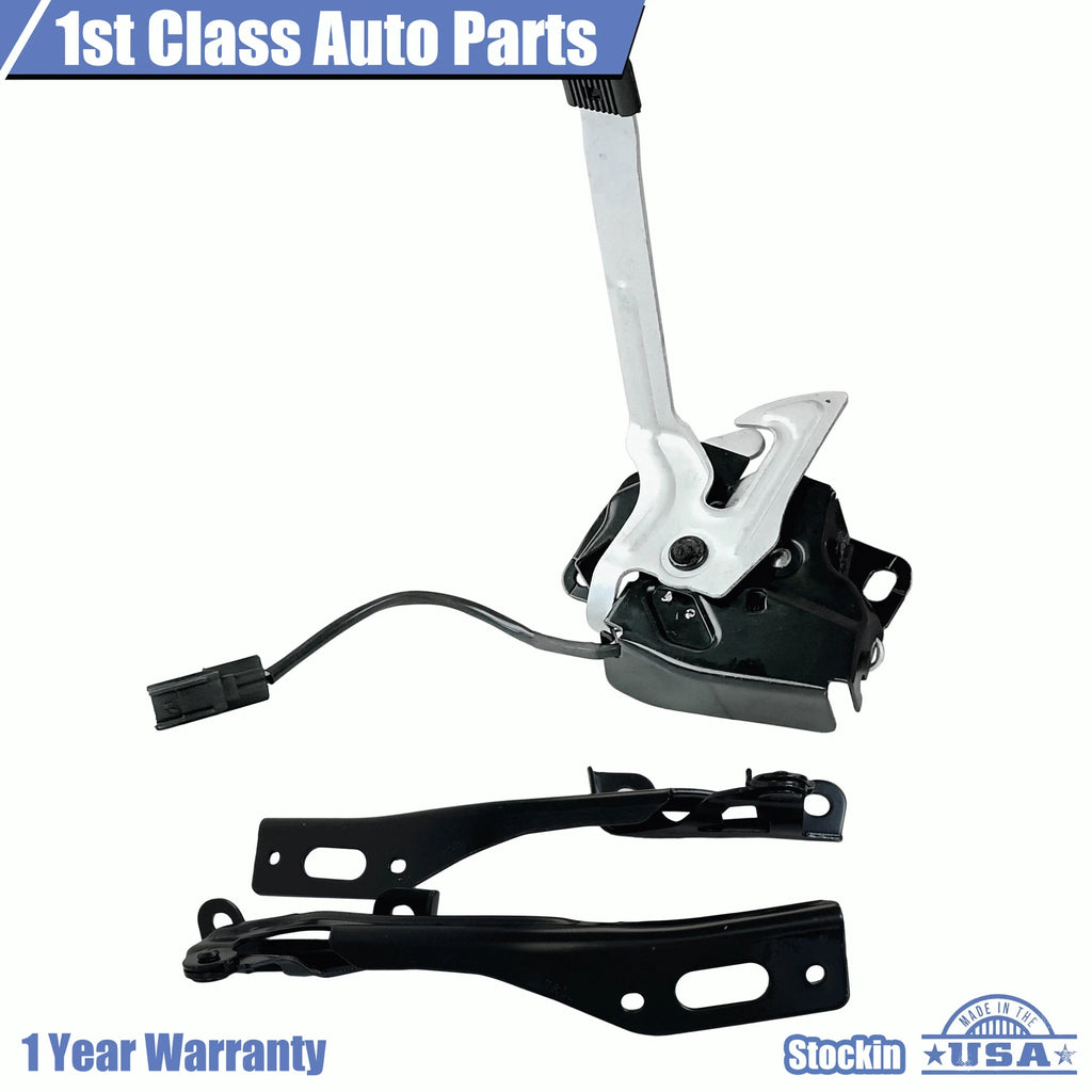 Hood Latch Lock & Hinges Set of 3 for Honda Civic Sedan (2012–2015)