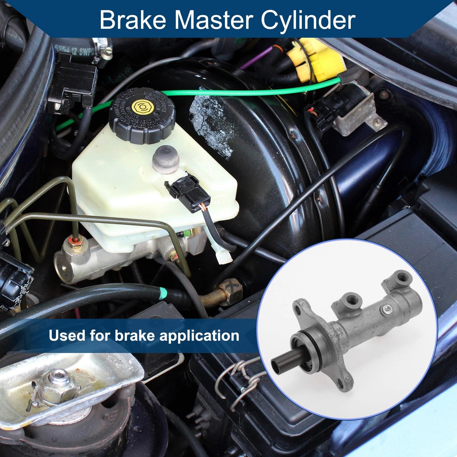 Brake Master Cylinder No. 0K20143440 for Kia Sephia (1996–1997) Aluminum Alloy