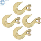 Set of 4 Clevis Slip Hooks for Tow Chains (11,300 LBS Capacity)