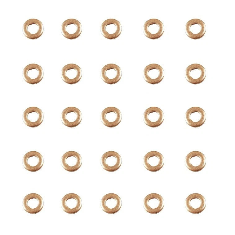 Set of 25 Fuel Injector Seals for Dodge Freightliner Benz (7.1 X 1.56 mm)