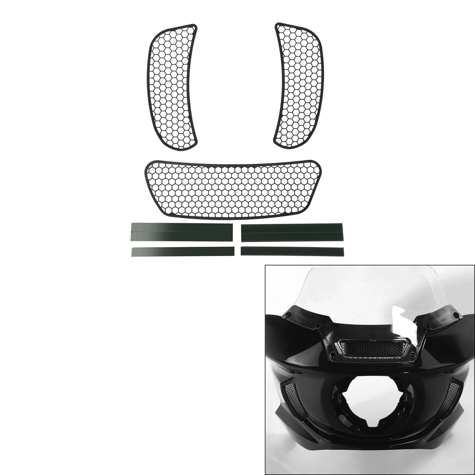 Front Fairing Mesh Vent Screen Grills for Harley Low Rider ST FXLRST (2022–2025)