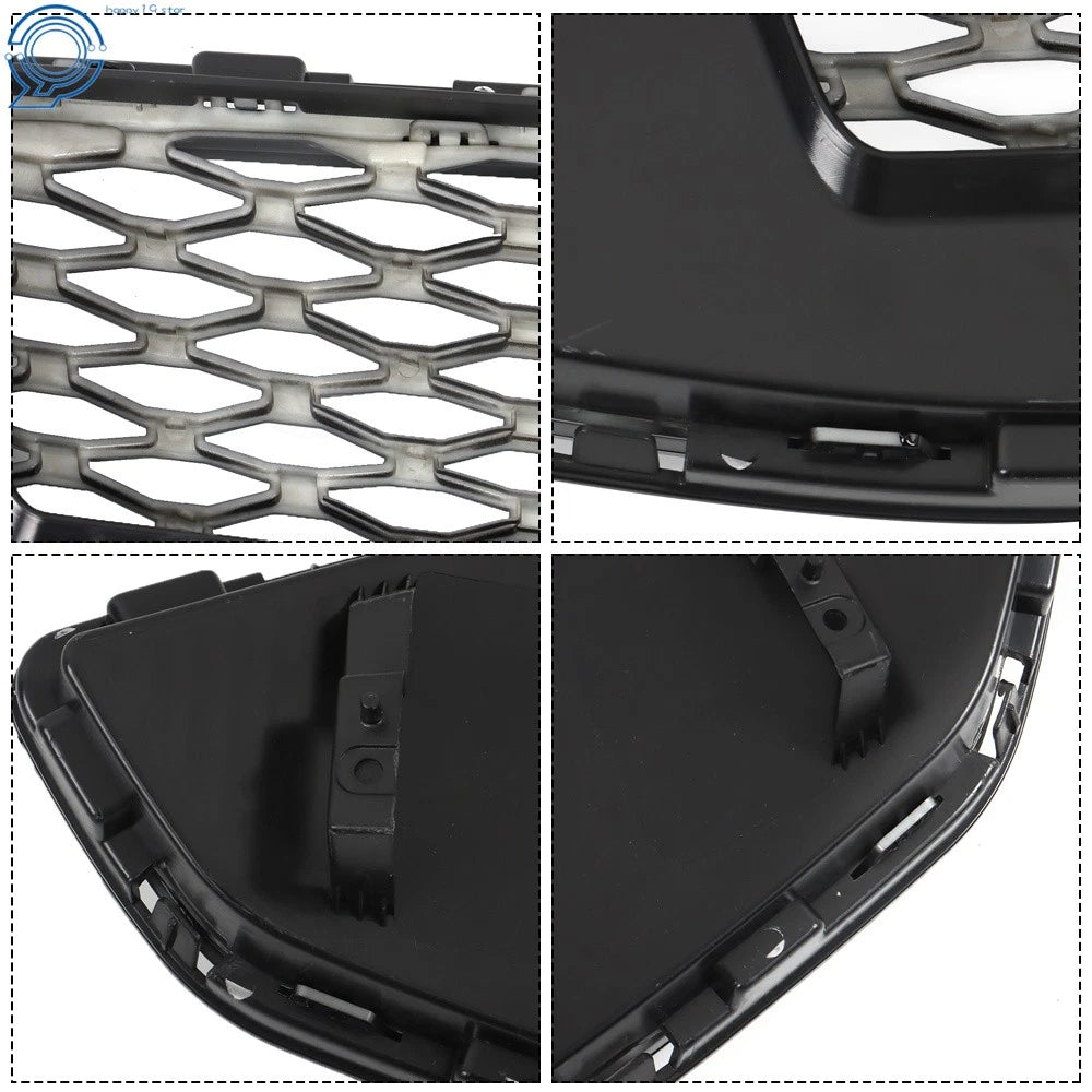 Front Bumper Mesh Grill for Ford Fusion (2017–2018) Glossy Black