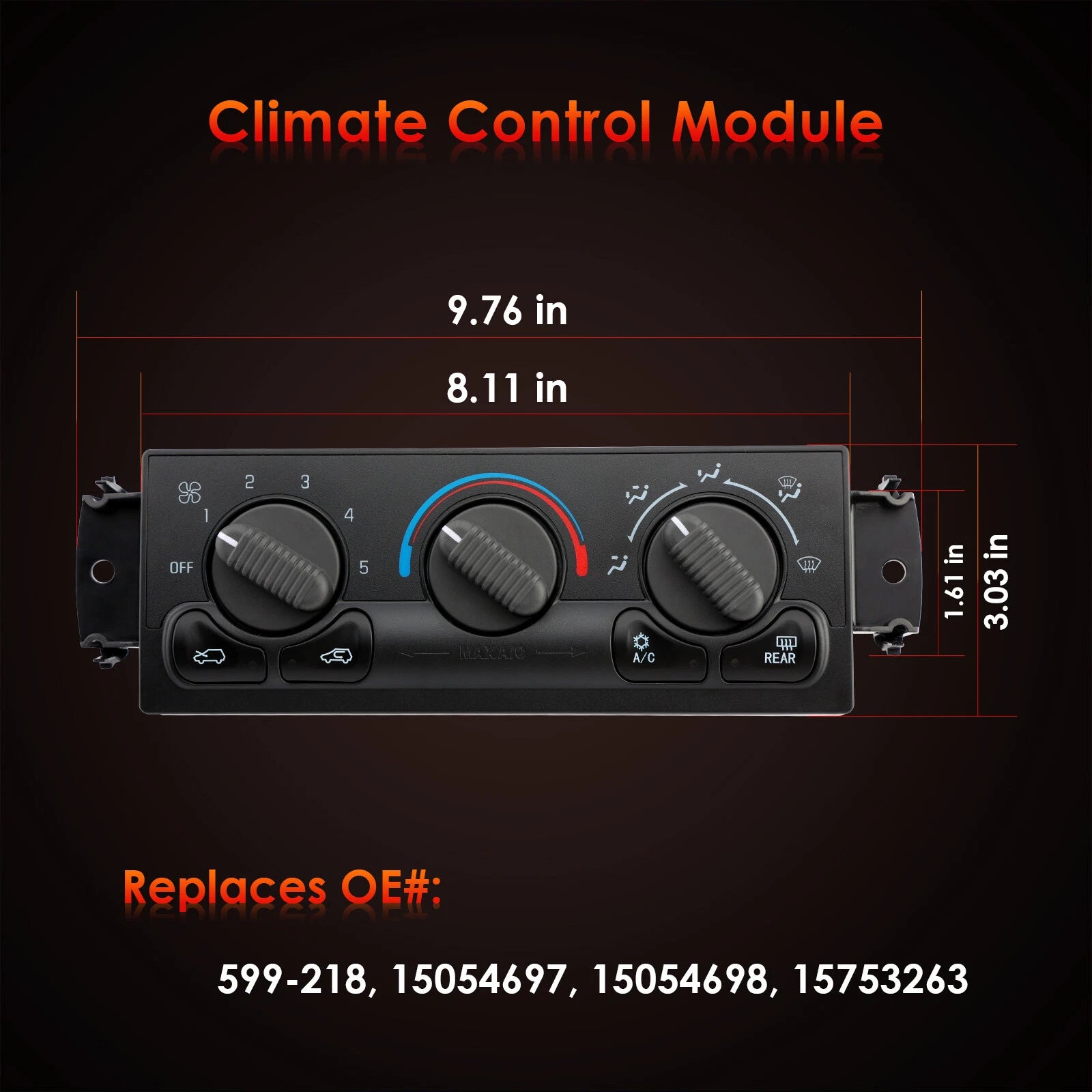Heater A/C Climate Control Module for Chevy Tahoe Silverado (1999-2002)