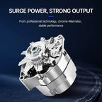 Alternator for GM 305 350 BBC SBC (110 Amp, Chrome, Self-Exciting)