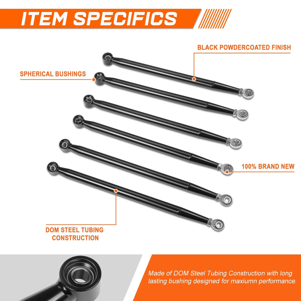 Set of 4 Radius Arms for Can-Am Maverick X3 64" (2017–2021)