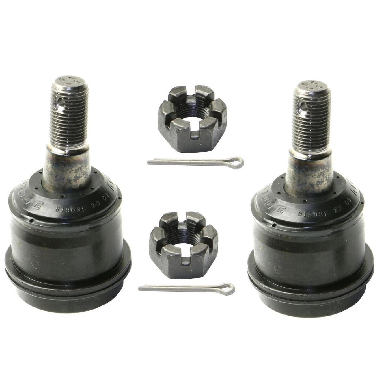 Set of 2 Front Upper Suspension Ball Joints for Dodge Ram 2500 3500 (2003–2018)