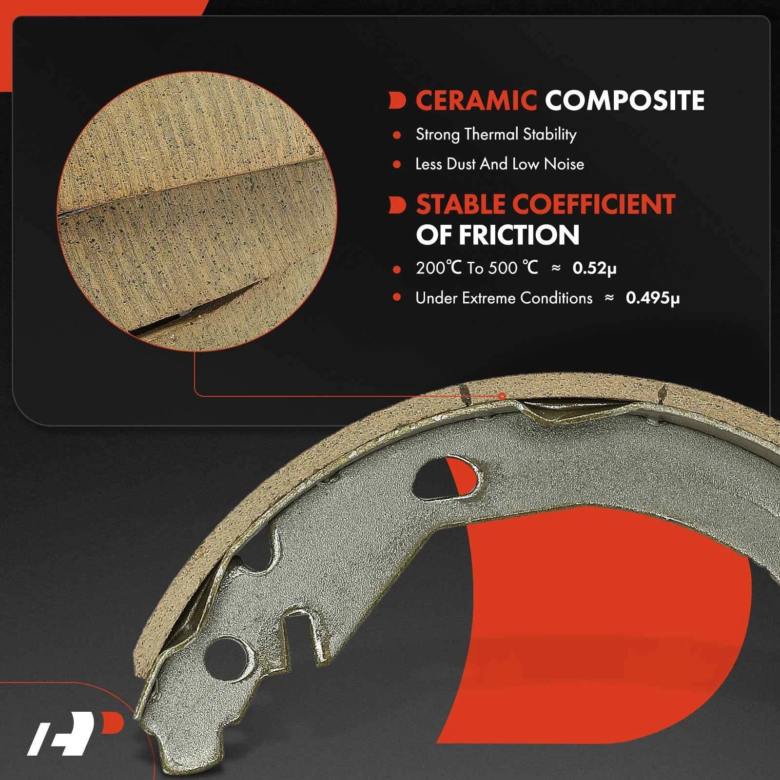Brake Drums and Ceramic Brake Shoes for Chevy Cobalt, Pontiac G5 (2005–2008)