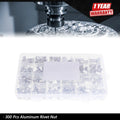 300-Pack Rivet Nut Kit for Metric M3-M8 & SAE 6-32 to 1/4-20