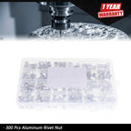 300-Pack Rivet Nut Kit for Metric M3-M8 & SAE 6-32 to 1/4-20