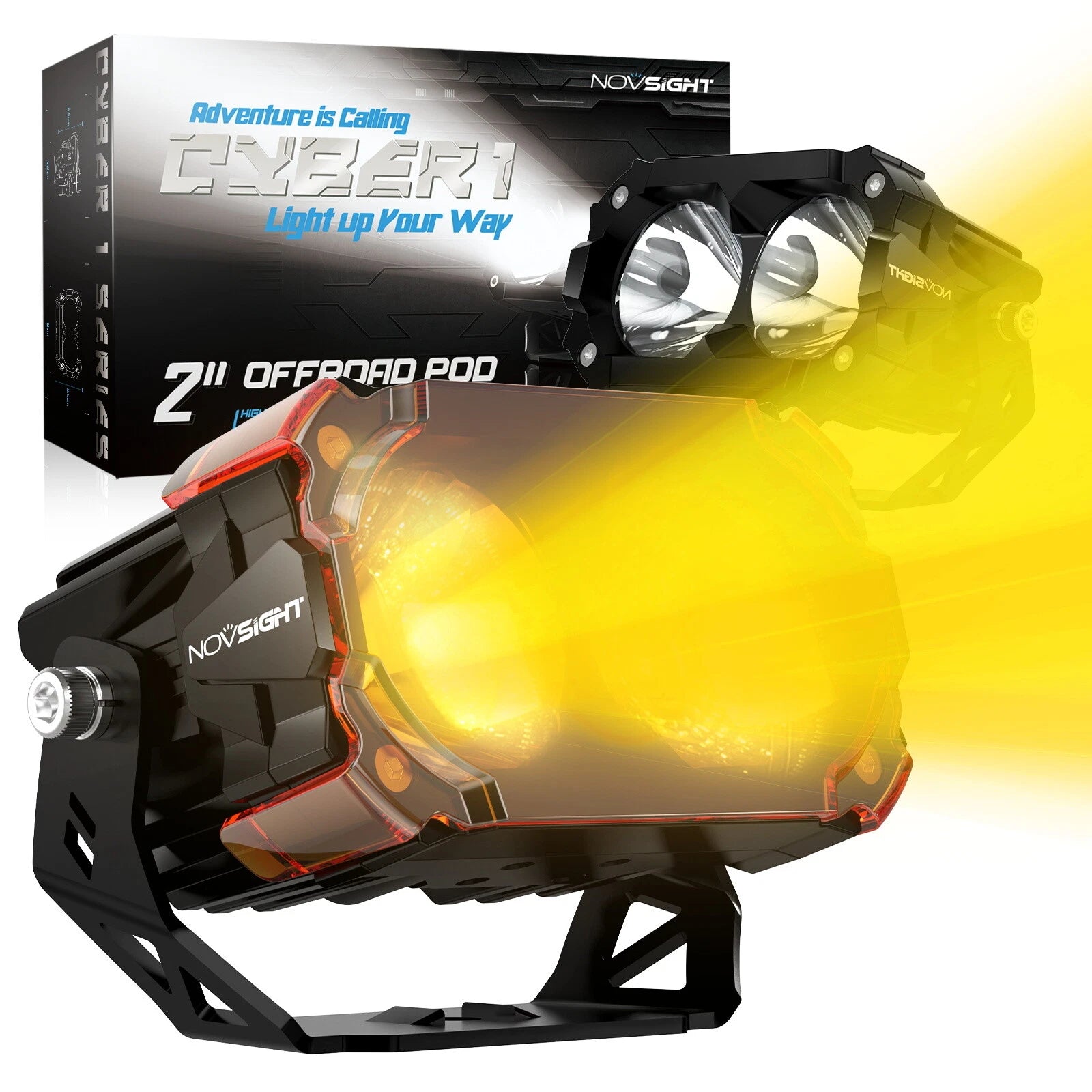 2X 4.5" LED Work Lights Pod Flood Lamp for Truck SUV ATV (Off Road)