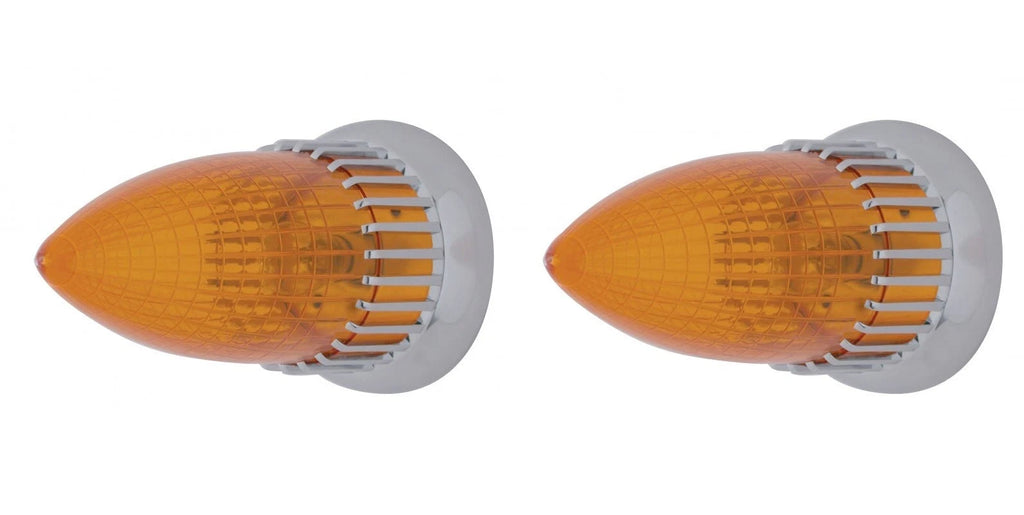 Flush Mount Tail Light Bezel Assembly for 1959 Cadillac Amber Lens