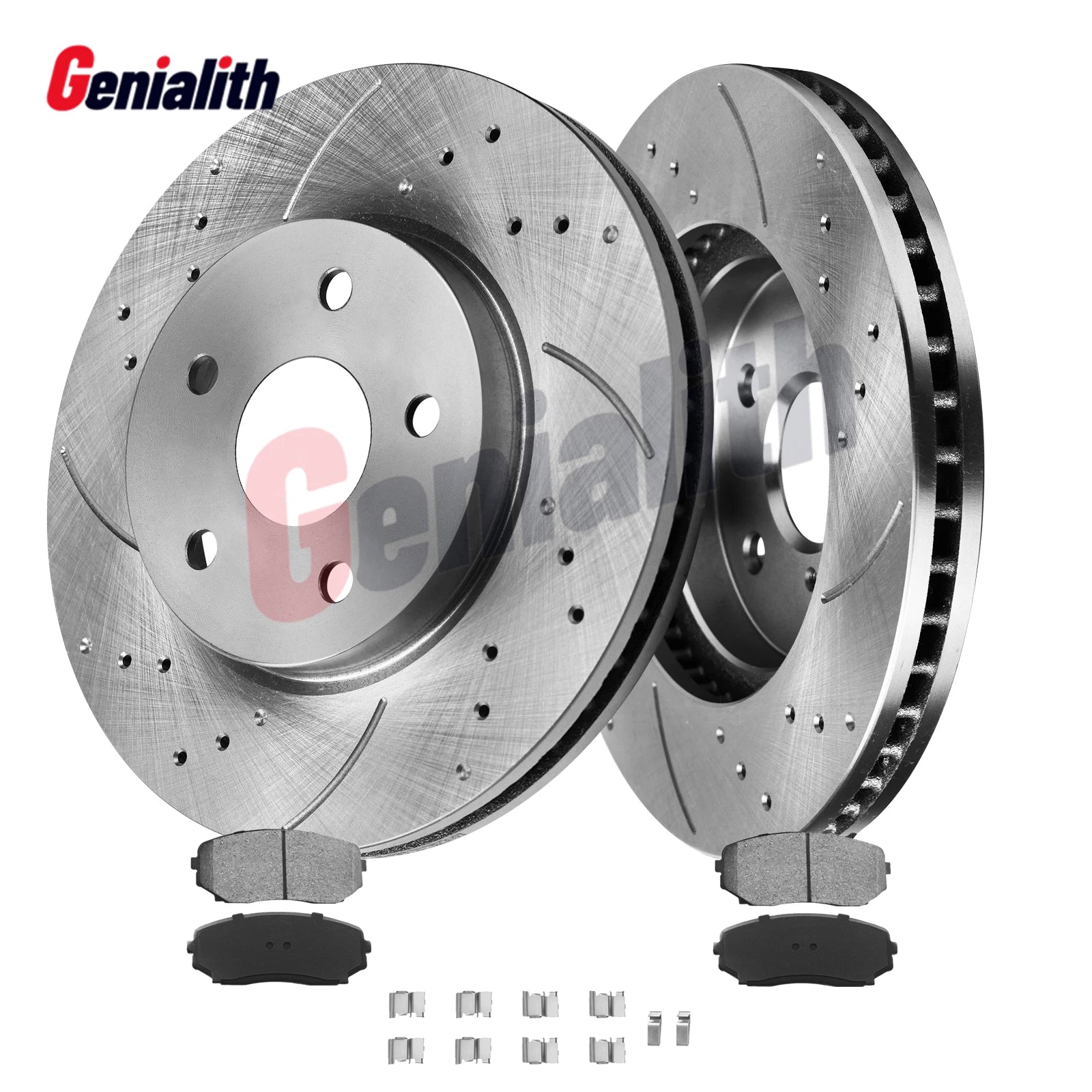 Front Disc Rotors & Ceramic Brake Pads for Ford Edge Lincoln MKX (2007–2014)