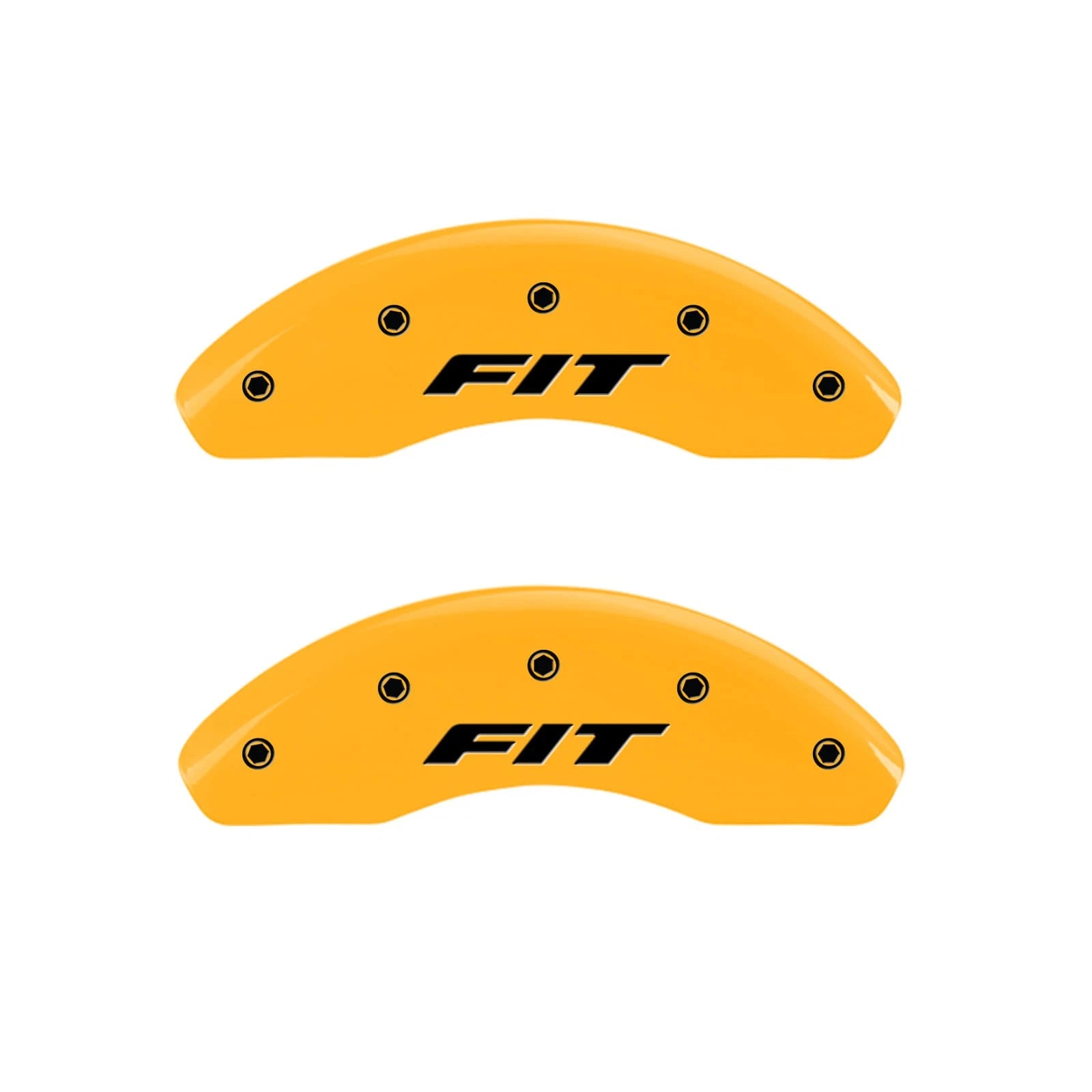 Front Yellow Caliper Covers for Honda Fit (2009–2019) by MGP