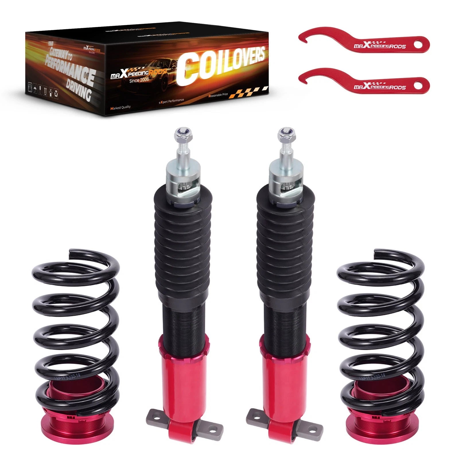24 Levels Damping Adjustable Rear Coilover Kit for Ford Mustang S550 (2015–2023)