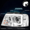 3D LED Bar Projector Headlight for Ford F-150/Mark LT (2004–2008)