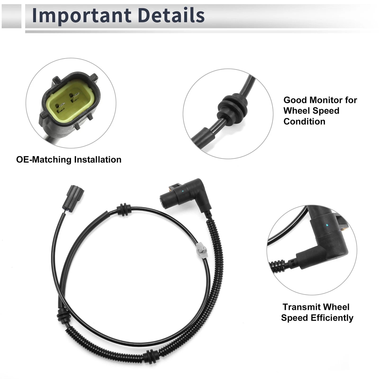 ABS Wheel Speed Sensor No. 95670FD000 for Kia Rio (2003–2005)
