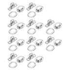 Set of 12 Oval Eyelet Rotating Latches for Car Trailer (Copper Material)