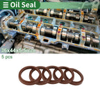 Set of 5 Oil Seal Rotary Shaft Seal FKM Rubber 36x44x5.5mm
