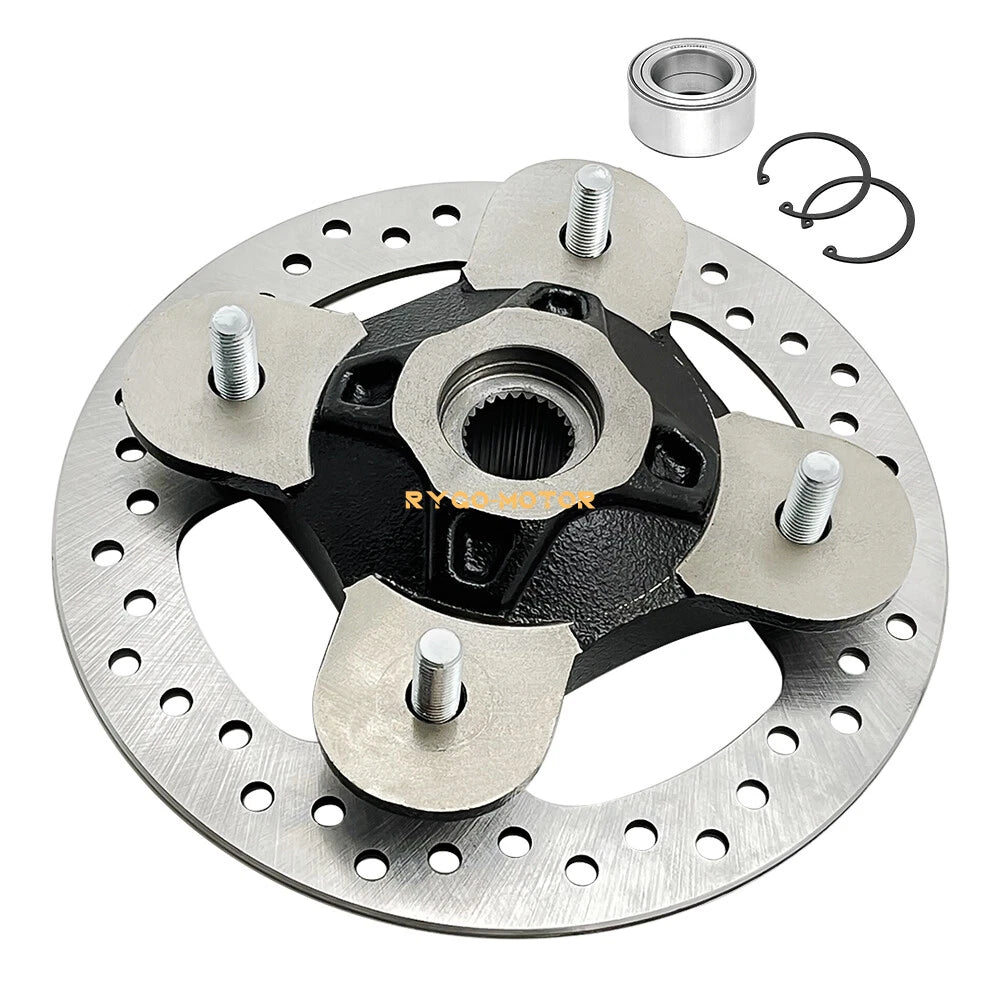Front/Rear Wheel Hub & Brake Rotor & Bearing Set for Polaris RZR XP 4 1000 (2014–2023)