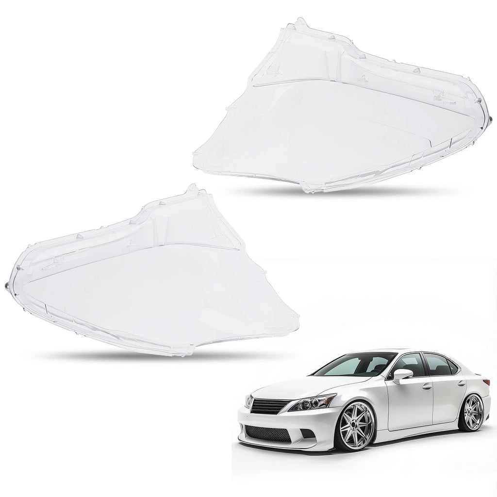 Pair Headlight Lens Cover for Lexus IS250 IS300 IS350 (2006–2013)