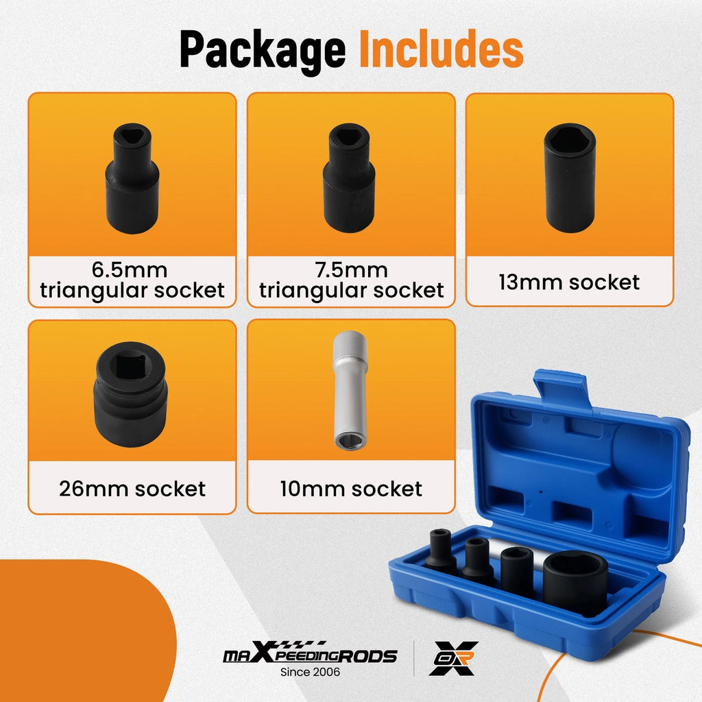 5pc Socket Set for Diesel Injection Pump VE TDI VP37 (No Year Specified)
